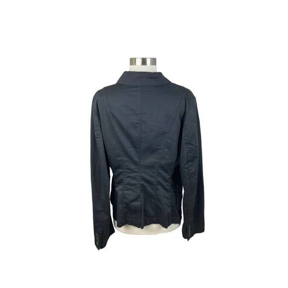 Rundholz Germany Black Avant Garde Cotton Button Jacket Size Medium - Picture 3 of 4